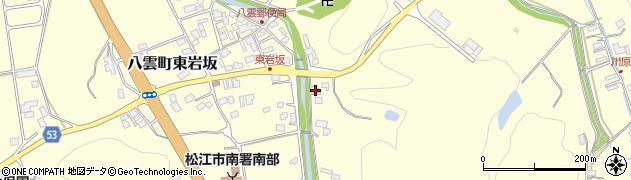 島根県松江市八雲町東岩坂708周辺の地図