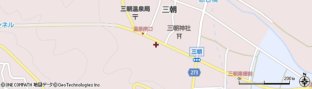 鳥取銀行三朝 ＡＴＭ周辺の地図