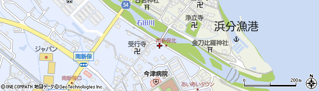 滋賀県高島市今津町南新保周辺の地図