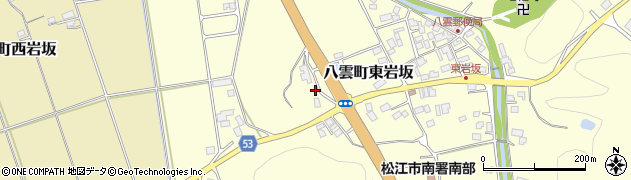 島根県松江市八雲町東岩坂248周辺の地図