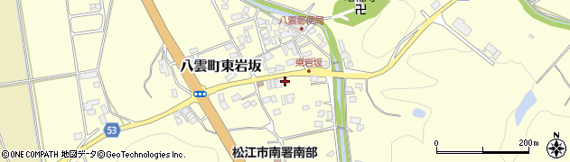 島根県松江市八雲町東岩坂306周辺の地図