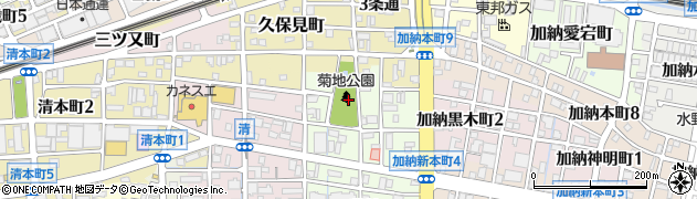 菊池公園周辺の地図