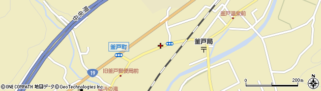 釜戸小学校前周辺の地図