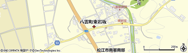 島根県松江市八雲町東岩坂266周辺の地図