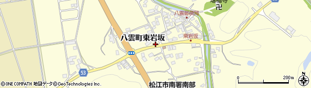島根県松江市八雲町東岩坂269周辺の地図