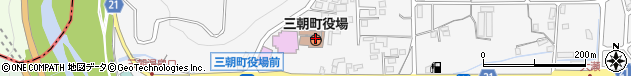 鳥取県東伯郡三朝町周辺の地図