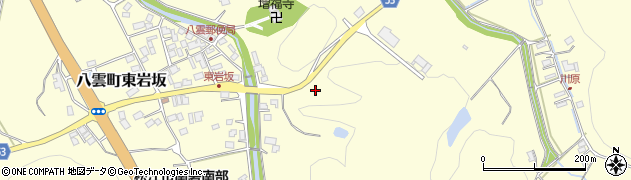島根県松江市八雲町東岩坂713周辺の地図