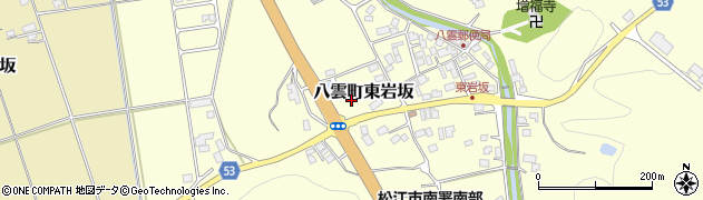 島根県松江市八雲町東岩坂242周辺の地図