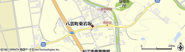 島根県松江市八雲町東岩坂271周辺の地図