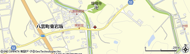 島根県松江市八雲町東岩坂710周辺の地図