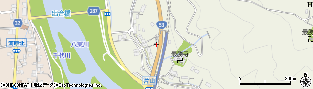 鳥取県鳥取市河原町片山周辺の地図