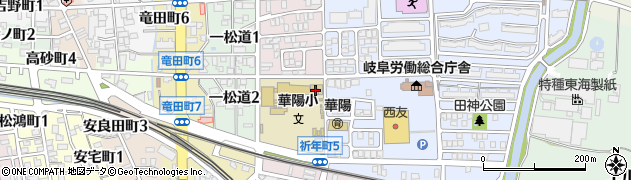 華陽公民館周辺の地図