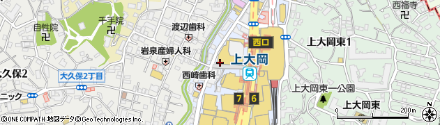 横浜上大岡郵便局 ＡＴＭ周辺の地図