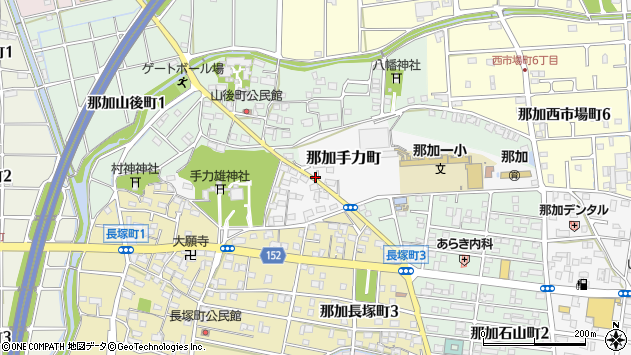 〒504-0043 岐阜県各務原市那加手力町の地図