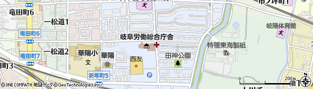 岐阜県岐阜市五坪周辺の地図