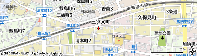 まごころ弁当岐阜店周辺の地図