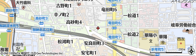 岐阜県岐阜市高砂町周辺の地図