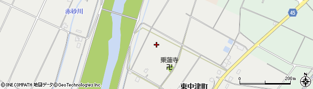 島根県安来市中津町周辺の地図