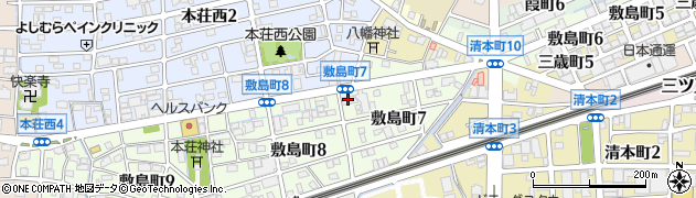 岐阜信用金庫敷島町支店周辺の地図