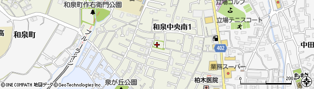 和泉町十三本公園周辺の地図