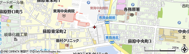 グリーン薬局　東海中央病院前店周辺の地図