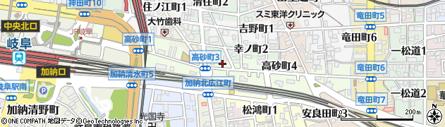 オリックスレンタカー岐阜駅前店周辺の地図