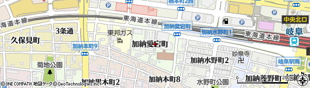 岐阜県岐阜市加納愛宕町周辺の地図