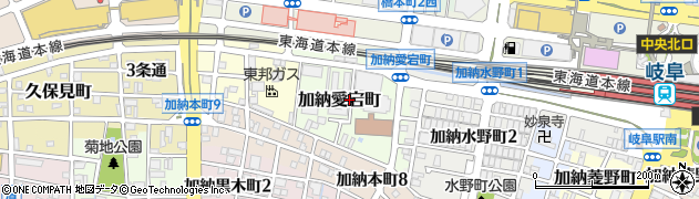 岐阜県岐阜市加納愛宕町周辺の地図