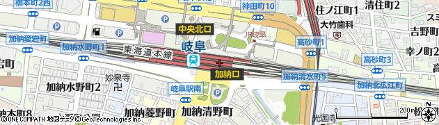 成城石井アスティ岐阜店周辺の地図