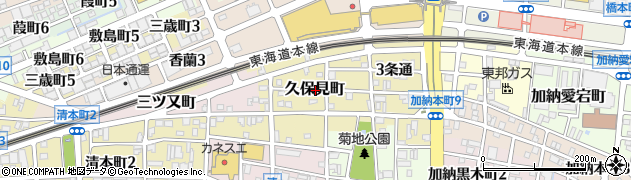 岐阜県岐阜市久保見町周辺の地図