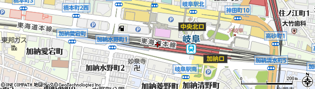 カシワヤ JR岐阜駅店周辺の地図