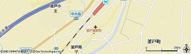 釜戸温泉水月館周辺の地図