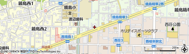 岐阜信用金庫鏡島支店周辺の地図