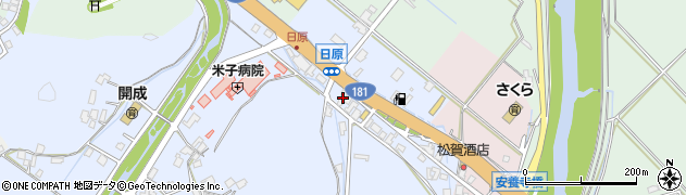 鳥取県米子市日原63-6周辺の地図