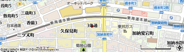 岐阜県岐阜市南本荘（３条通）周辺の地図