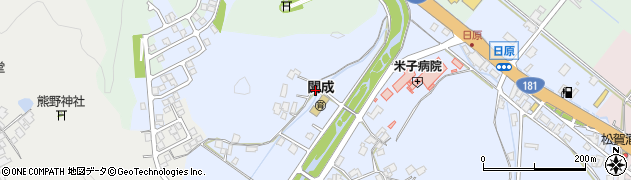 鳥取県米子市日原427周辺の地図