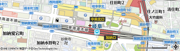 ドトールコーヒーショップ アスティ岐阜店周辺の地図