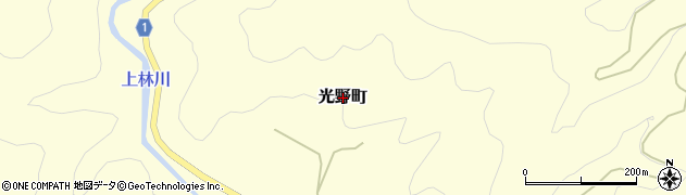 京都府綾部市光野町周辺の地図