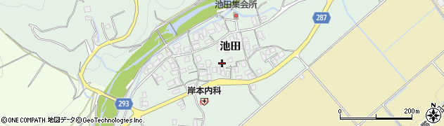 鳥取県八頭町（八頭郡）池田周辺の地図