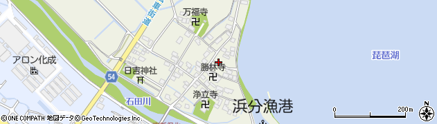 滋賀県高島市今津町浜分177周辺の地図