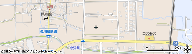 滋賀県高島市今津町弘川周辺の地図