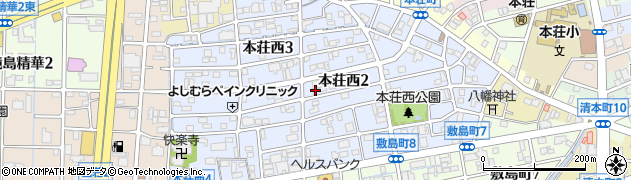 岐阜県岐阜市本荘西周辺の地図