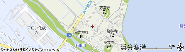 滋賀県高島市今津町浜分326周辺の地図