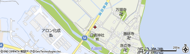 滋賀県高島市今津町浜分658周辺の地図