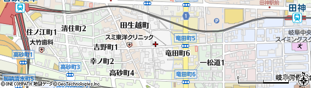 岐阜県岐阜市高森町周辺の地図