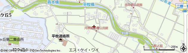 岐阜県可児市二野周辺の地図