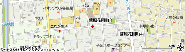 岐阜県各務原市蘇原花園町周辺の地図