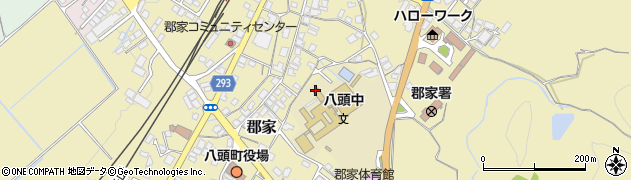 鳥取県八頭町（八頭郡）郡家周辺の地図