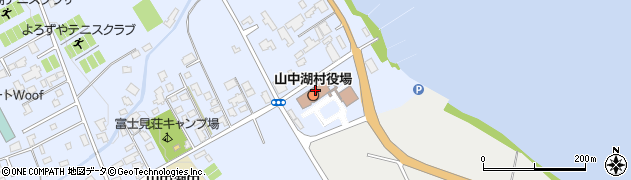 山中湖村役場周辺の地図