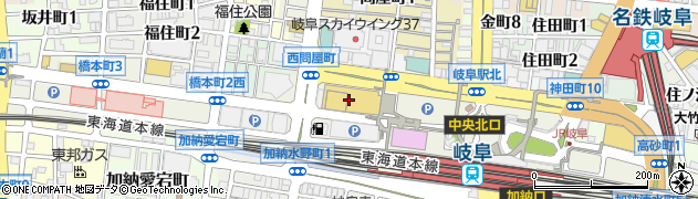 フォーティースリー forty three 岐阜シティタワー周辺の地図